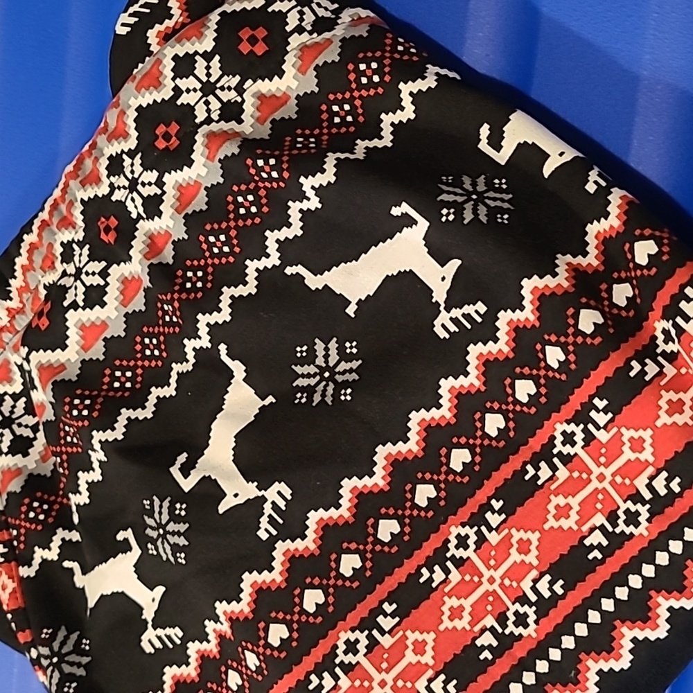 Christmas fleece lined leggings
